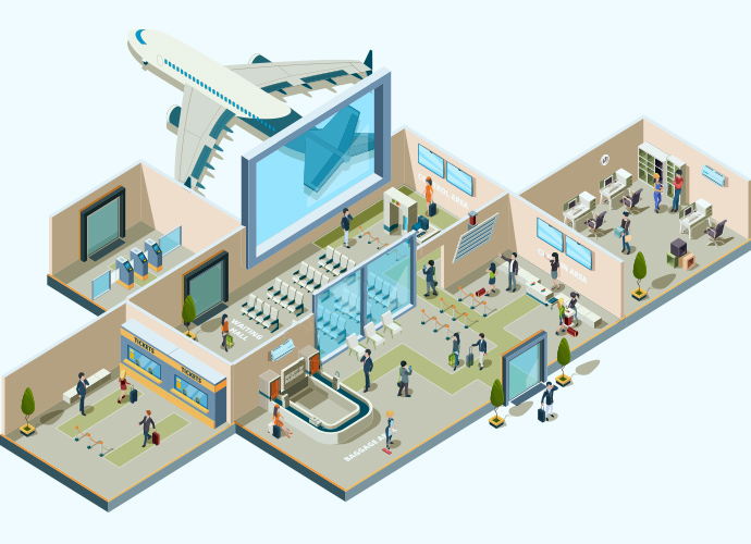 わたしたちは航空関連各社への人材派遣とフォークリフト・梱包資材を扱う会社です。